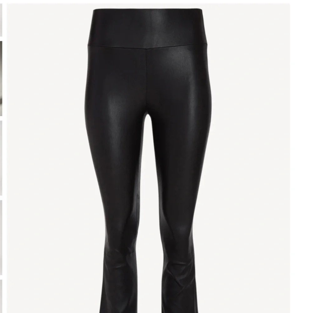 SPRWMN BLACK LEATHER ANKLE FLARE - Picture 11 of 11